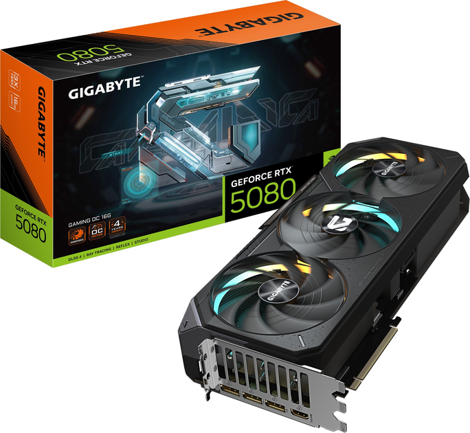 Karta graficzna Gigabyte PCI-Ex GeForce RTX 5080 Gaming OC 16GB GDDR7 (256bit) (2730/30000) (HDMI, 3 x DisplayPort) (GV-N5080GAMING OC-16GD) - obraz 10