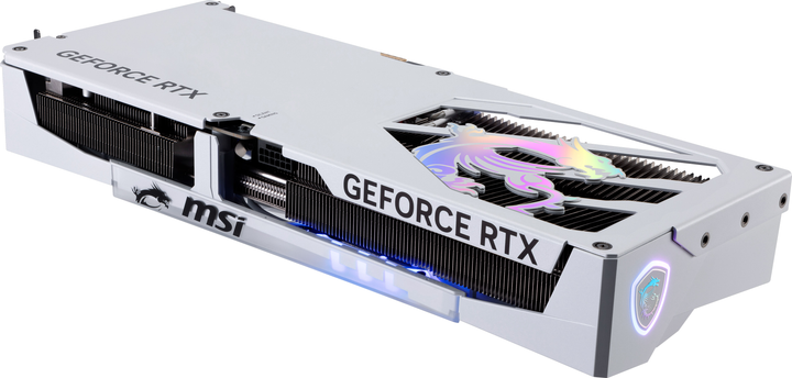 Відеокарта MSI PCI-Ex GeForce RTX 5080 GAMING TRIO OC WHITE 16GB GDDR7 (256bit) (2715/30000) (HDMI, 3 x DisplayPort) (RTX 5080 16G GAMING TRIO OC WHITE) - зображення 6