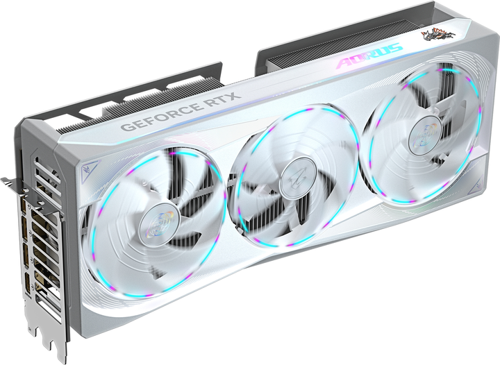 Karta graficzna Gigabyte PCI-Ex GeForce RTX 5080 Aorus Master Ice 16GB GDDR7 (256bit) (2805/30000) (HDMI, 3 x DisplayPort) (GV-N5080AORUSM ICE-16GD) - obraz 3