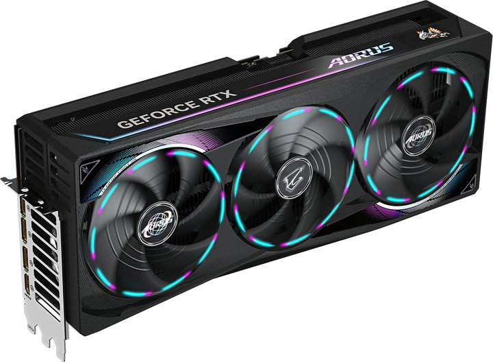 Karta graficzna Gigabyte PCI-Ex GeForce RTX 5090 Aorus Master 32GB GDDR7 (512bit) (2655/28000) (HDMI, 3 x DisplayPort) (GV-N5090AORUS M-32GD) - obraz 3