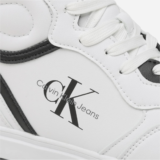 Підліткові кросівки для хлопчика Calvin Klein Jeans SNEAKER V3X9-80730-1355100 38 Білі (8052578356708) (955555901732212) - Уцінка - зображення 9