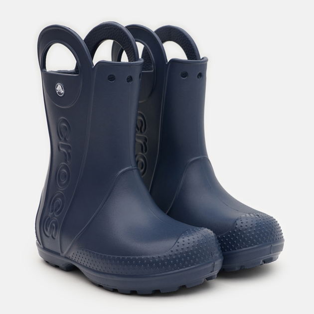 Детские резиновые сапоги для мальчика Crocs Handle It Rain Boot K Navy 211052-410 28-29 (C11) Navy (198445125324) 