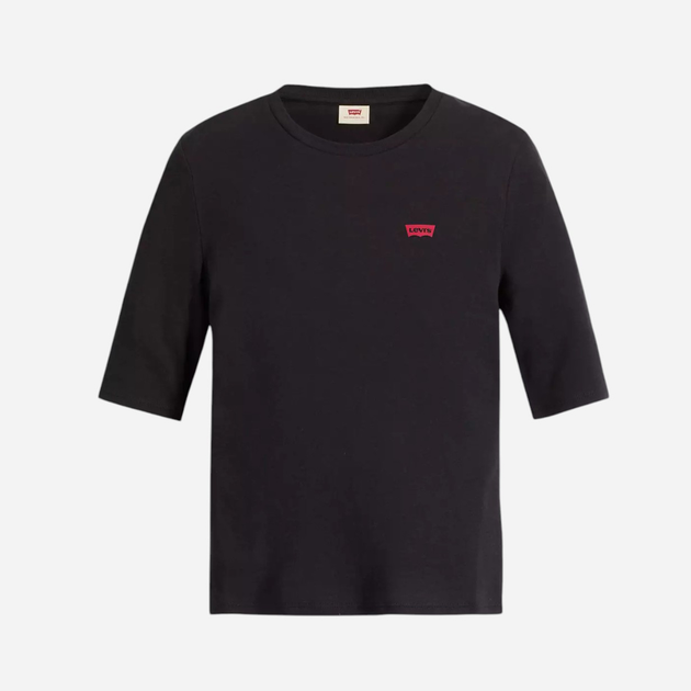 Koszulka damska bawełniana Levi's Luca Slim Tee Rib A3388-0004 M Czarna (5401157130070) - obraz 3