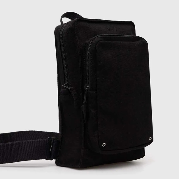 Сумка слінг чоловіча тканинна Levi's Ns Zip Sling D7955-0001 Чорна (7626725696958) - зображення 4