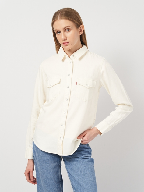 Сорочка бавовняна жіноча Levi's Iconic Western Crew 4 16786-0014 L Біла (5401105473808) - зображення 1