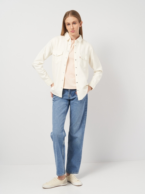 Сорочка бавовняна жіноча Levi's Iconic Western Crew 4 16786-0014 M Біла (5401105473815) - зображення 3