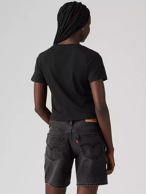 Футболка бавовняна жіноча Levi's Gr Essential Sporty Tee Ess Sport Serif A8798-0044 L Чорна (5401157978153) - зображення 2