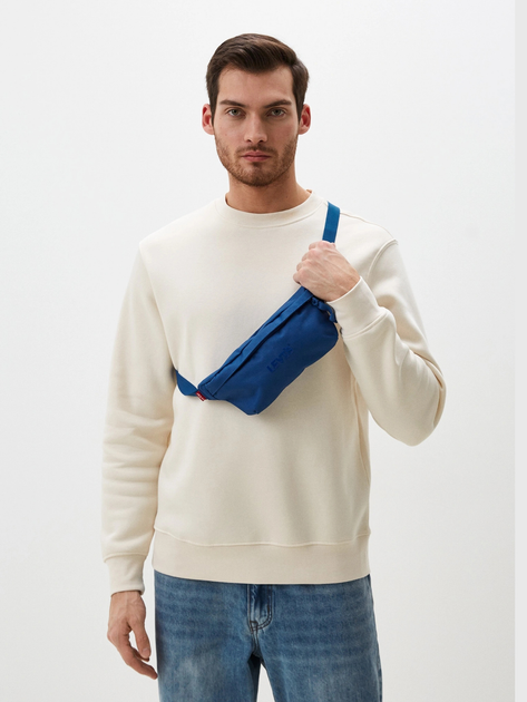 Torebka nerka męska Levi's Small Banana Sling Headline Logo Limoge D7968-0002 Niebieska (7626725697238) - obraz 2