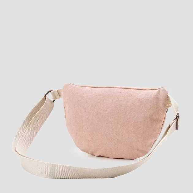 Сумка бананка поясна жіноча тканинна Levi's Devon Crossbody Bag 002H1-0004 Рожева (7626725873182) - зображення 3