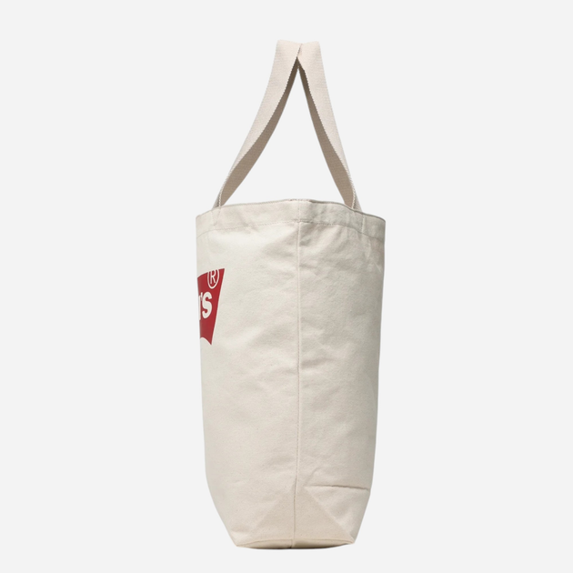 Сумка шопер жіноча тканинна велика Levi's Womens Batwing Tote 38126-0027 Біла (7613369285686) - зображення 4