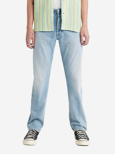 Jeansy regular fit męskie Levi's 501 Stretch It Out 00501-3418 W31L32 Błękitne (5401128019182) - obraz 1