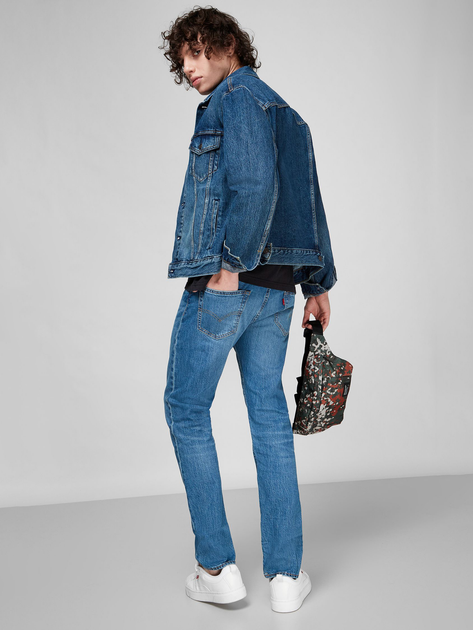 Kurtka jeansowa męska Levi's The Trucker Jacket Broadway Terrace Tru 72334-0573 L Niebieska (5400970991011) - obraz 4