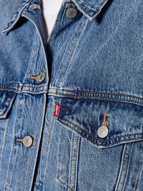Kurtka jeansowa damska Levi's 90S Trucker Soft As Butter Mid A1743-0004 S Błękitna (5400970844546) - obraz 4