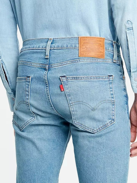 Jeansy slim fit męskie Levi's 512 Slim Taper Pelican Rust 28833-0588 33-32 Niebieskie (5400816861959) - obraz 5
