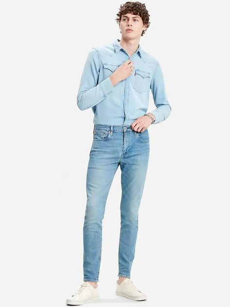 Джинси Slim Fit чоловічі Levi's 512 Slim Taper Pelican Rust 28833-0588 34-32 Сині (5400816861997) - зображення 3