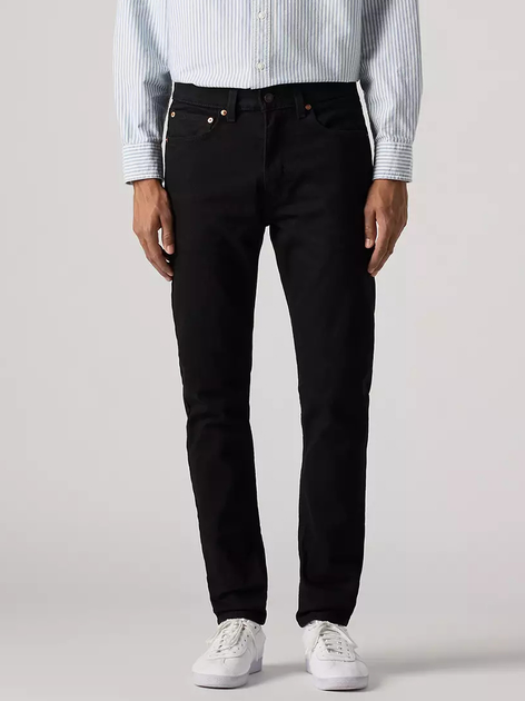 Jeansy slim fit męskie Levi's 515 Slim Taper Minute Men Rinse A7222-0032 W32L32 Czarne (5401157550274) - obraz 1