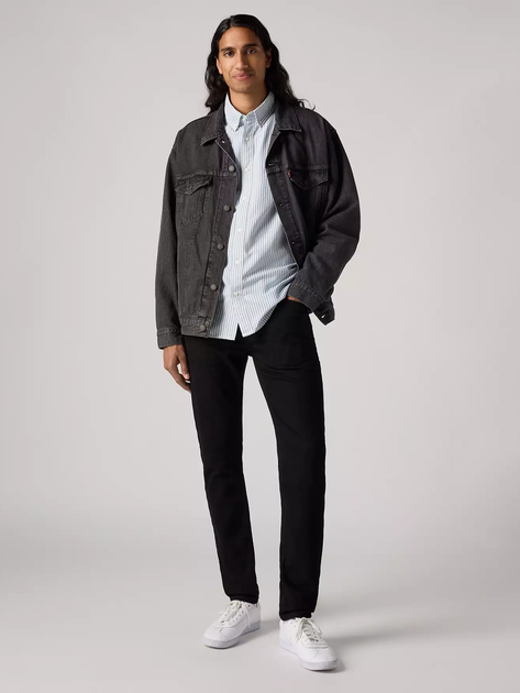 Джинси Slim Fit чоловічі Levi's 515 Slim Taper Minute Men Rinse A7222-0032 32-32 Чорні (5401157550274) - зображення 5