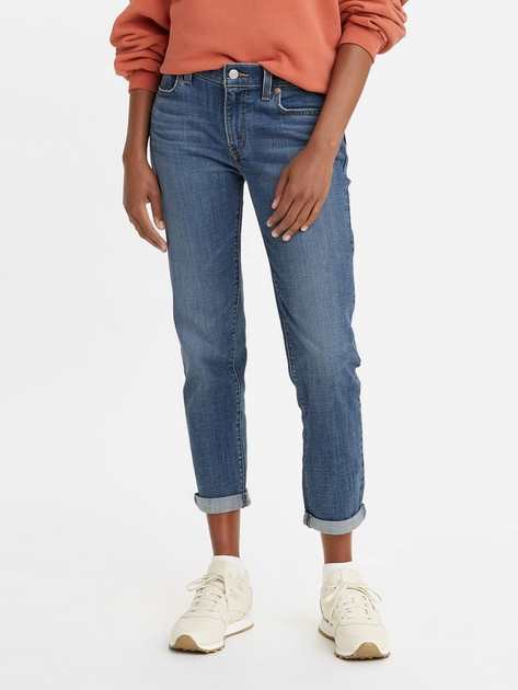 Jeansy boyfriend damskie Levi's Mid Rise Boyfriend Lapis Gem 19887-0225 W25L30 Niebieskie (5401105686352) - obraz 1