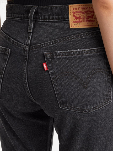 Jeansy skinny damskie Levi's 501 Skinny Off Topic 29502-0227 26-28 Czarne (5401043581139) - obraz 6