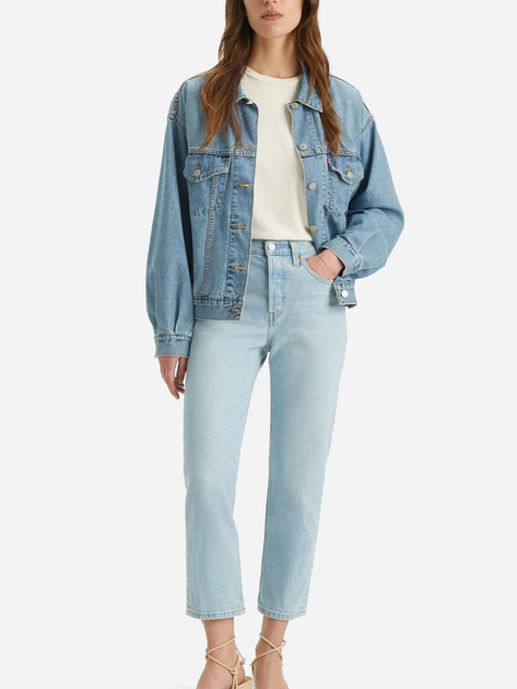 Jeansy regular fit damskie Levi's 501 Crop Wow Me Over 36200-0326 27-28 Błękitne (5401157239469) - obraz 5