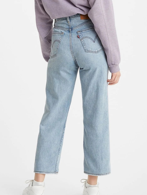 Jeansy regular fit damskie Levi's Ribcage Straight Ankle Middle Road 72693-0055 W30L27 Błękitne (5400898294324) - obraz 2