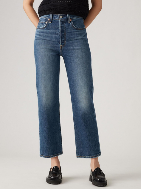 Jeansy regular fit damskie Levi's Ribcage Straight Ankle My Honor No Dx 72693-0218 W26L31 Niebieskie (5401157411919) - obraz 1