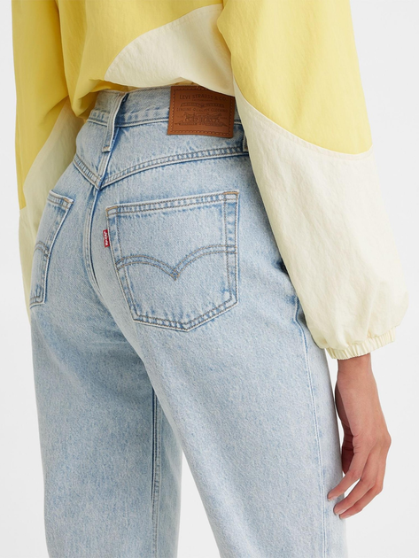 Jeansy mom`s damskie Levi's 80S Mom Jean Dont Be Frayed A3506-0014 30-28 Błękitne (5401128281695) - obraz 5