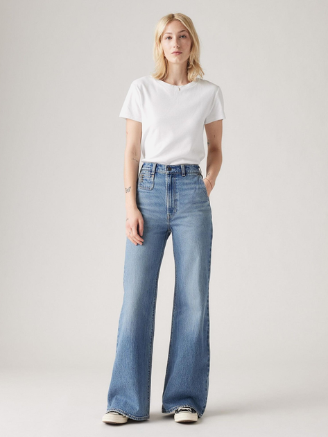 Jeansy dzwony damskie Levi's Ribcage Bells Vintage Next Saturday A8717-0001 29-32 Niebieskie (5401157496046) - obraz 3