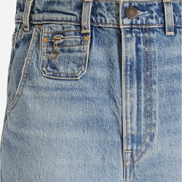 Jeansy dzwony damskie Levi's Ribcage Bells Vintage Next Saturday A8717-0001 27-34 Niebieskie (5401157495995) - obraz 8