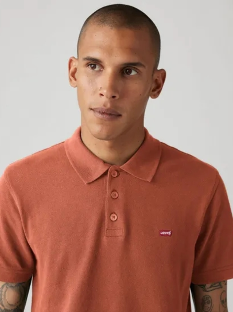 Koszulka polo męska Levi's Levis Hm Polo Etruscan Red Pique 35883-0278 L Pomarańczowa (5401187099552) - obraz 4