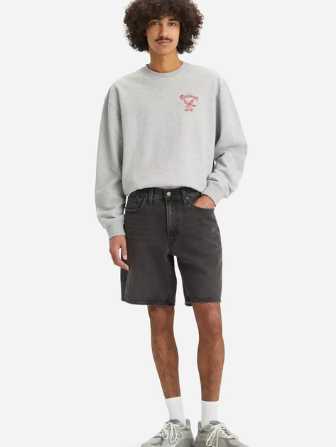 Шорти джинсові подовжені чоловічі Levi's 468 Loose Shorts We Got Motion Shorts A8461-0006 33 Темно-сірі (5401157215838) - зображення 3