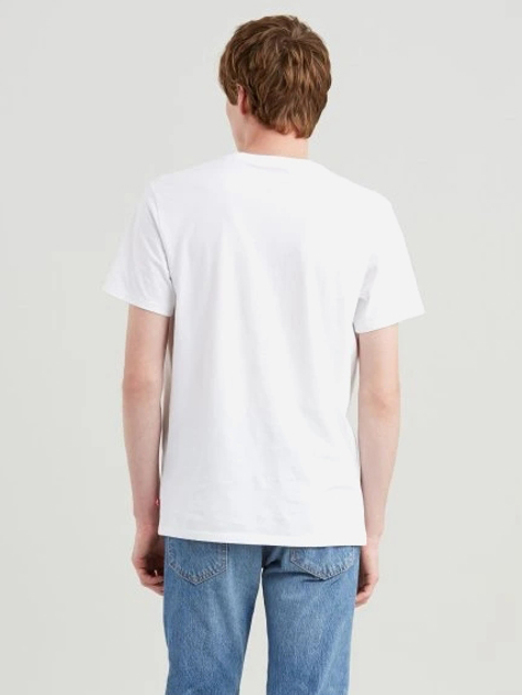 Футболка бавовняна довга чоловіча Levi's Housemark Graphic Tee Hm Ssnl Filll Whi 22489-0163 L Біла (5400816106005) - зображення 2