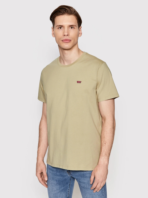 Koszulka męska bawełniana Levi's Ss Original Hm Tee Fields Of Rye Jersey 56605-0131 L Oliwkowa (5401043316373) - obraz 1