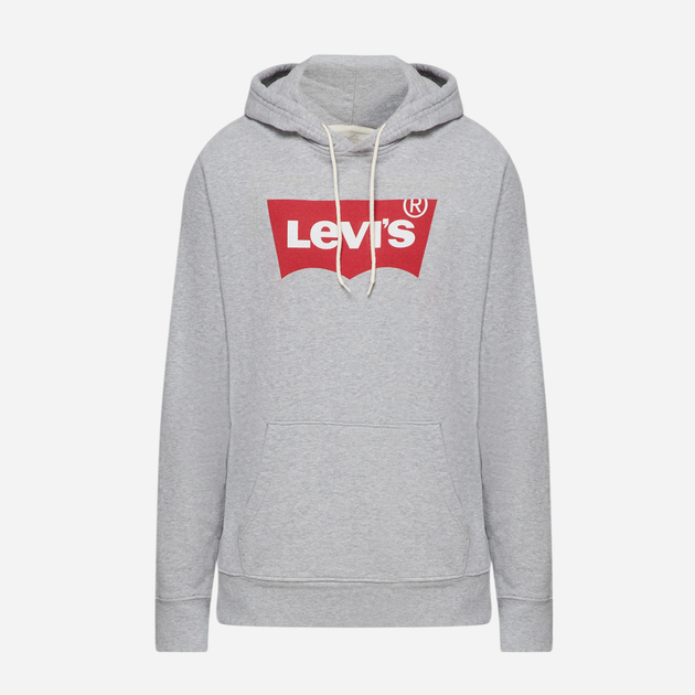 Bluza z kapturem męska Levi's Standard Graphic Hoodie Co Hm Two Color 38424-0000 2XL Szara (5400898437844) - obraz 6