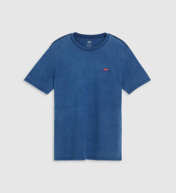 Футболка бавовняна довга чоловіча Levi's Ss Original Hm Tee True Indigo Dark Ind 56605-0255 2XL Синя (5401157979358) - зображення 5
