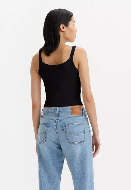 Koszulka na ramiączkach damska Levi's Essential Sporty Rib Tnk Cotton A7420-0010 M Czarna (5401157128770) - obraz 2