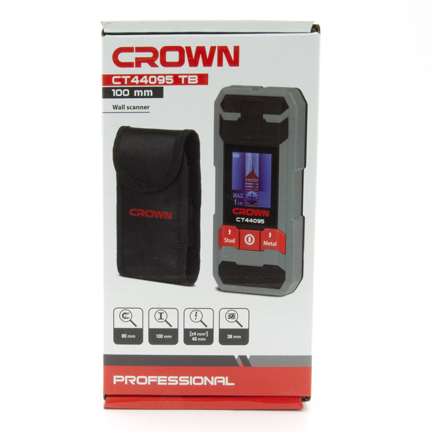 Прибор поиска скрытой проводки CROWN CT44095 - изображение 8