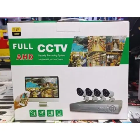 Комплект відеоспостереження дротовий з переглядом через 3G мережу FULL AHD CCTV (4 камери) (без монітора)HD набір на 4 камери з реєстратором - зображення 2