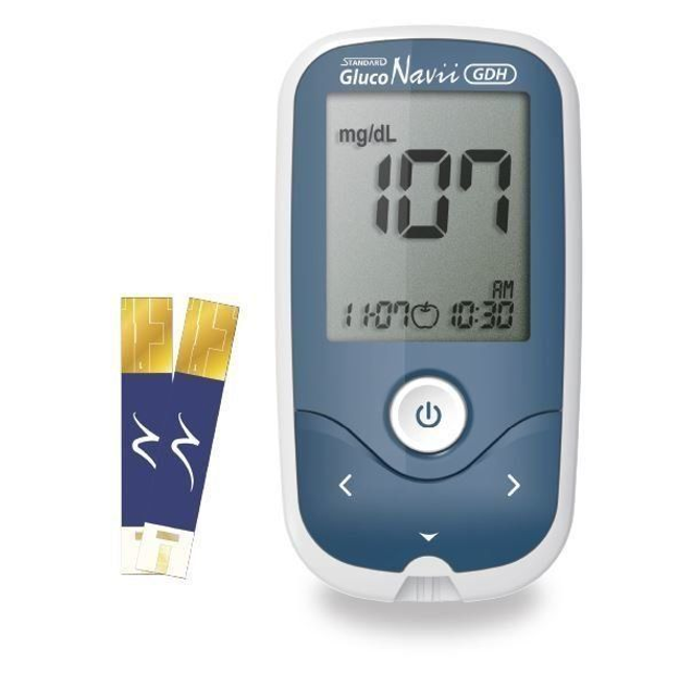 Глюкометр Standard GlucoNavii GDH + 100 тест-смужок - зображення 1