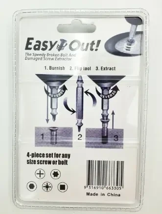 Набор бит экстракторов для выкручивания шурупов болтов в коробке EASY OUT - изображение 3