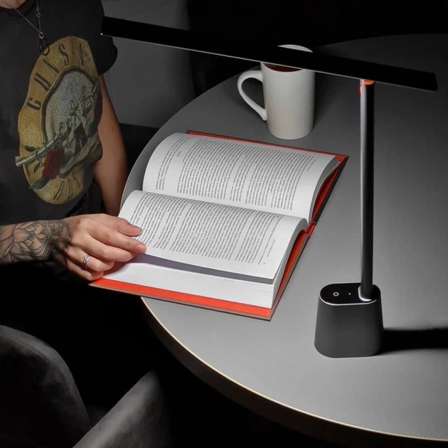 Настільна лампа Baseus Smart Eye Series Charging Folding (Smart Light) gray - зображення 6