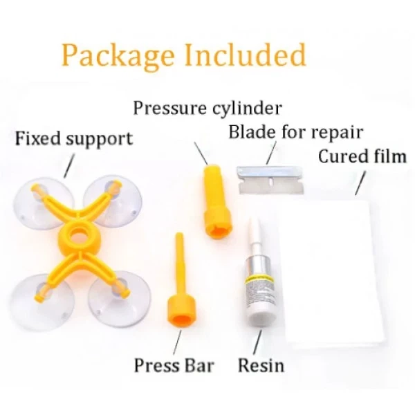 Полный набор для ремонта лобового стекла Sunroz Windshield Repair Kit - изображение 4