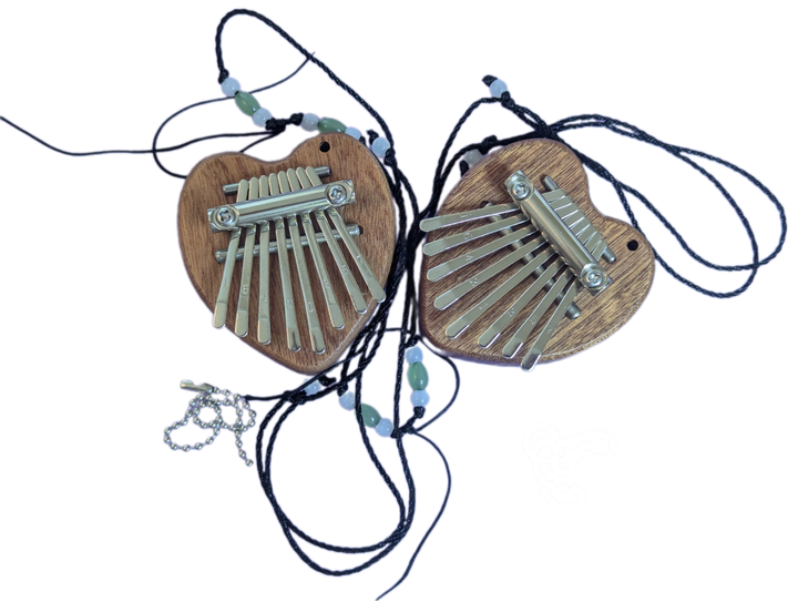 Калимба Kalimba для влюбленных Сердце Деревянное мини пианино для начинающих на 8 тонов - изображение 2