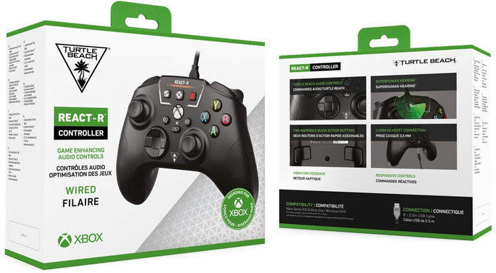 Kontroler przewodowy Turtle Beach REACT-R Black (0731855007318) - obraz 9