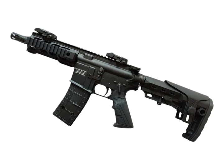 Сигнально Шумовой AR-15 чёрный, цевьё/рукоять пластик (автоматическая винтовка AR-15) - изображение 2
