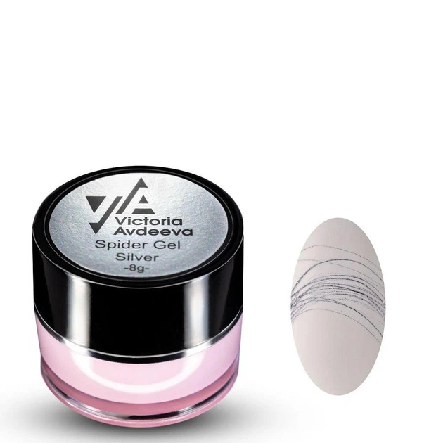 Гель павутинка для нігтів Victoria Avdeeva Spider Gel Silver 8 г - Фото 1 Гель павутинка для нігтів Victoria Avdeeva Spider Gel Silver 8 г - зображення 1