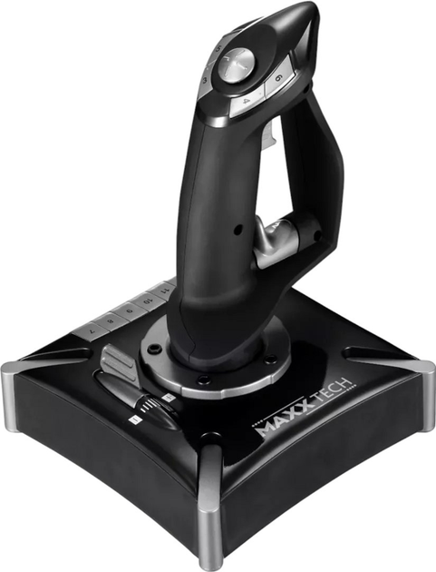 Przewodowy joystick Maxx Tech Pro Flight Combo - PS4/PC/Xbox (5055957705268) - obraz 3