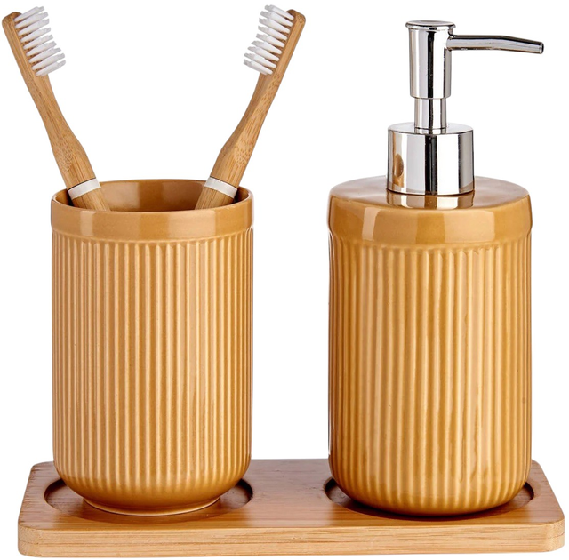 Zestaw akcesoriów łazienkowych Berilo Ceramiczny (8430852894748) - obraz 3