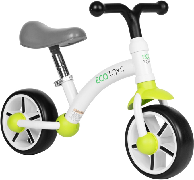 Rowerek biegowy EcoToys LC-V1252 White/Green (5905817006021) - obraz 1