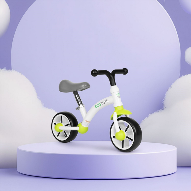 Біговел EcoToys LC-V1252 White/Green (5905817006021) - зображення 9